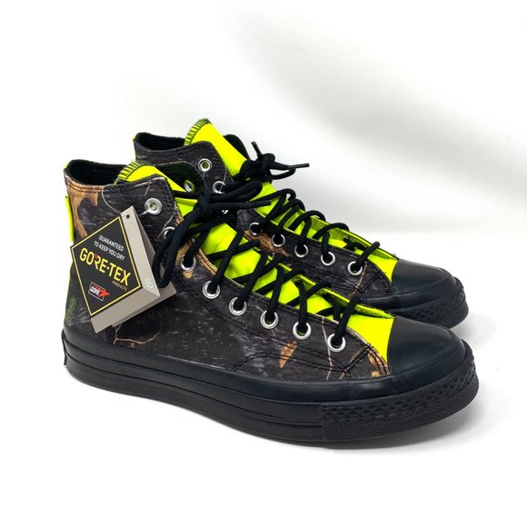 Converse Shoes Women's 169364C CHUCK 70 GTX High Black Lemon Venom Egret Canvas - Picture 4 of 9